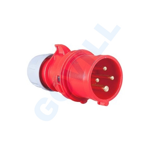PCE ipari csatlakozó dugvilla lengő16A, 4P, 400V, IP44, piros
