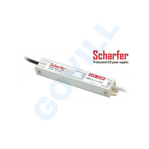 Scharfer LED tápegység 30W 24V 1,25A IP67 