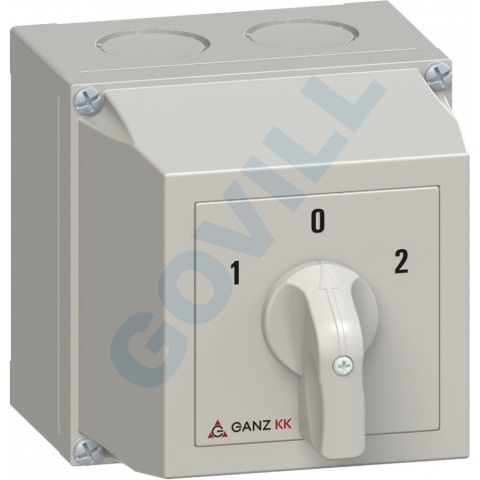 Ganz KKM1-32-6006 / átkapcsoló 0 állással / tokozott / 3P / 32A / 60fok