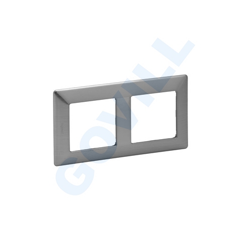 Legrand Valena Life kettes keret, Inox dekor L754152