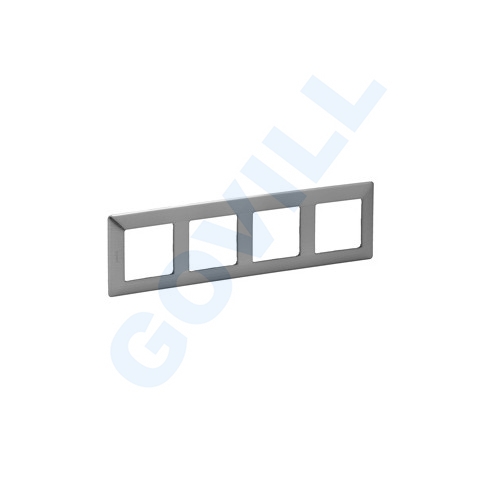 Legrand Valena Life négyes keret, Inox dekor L754154