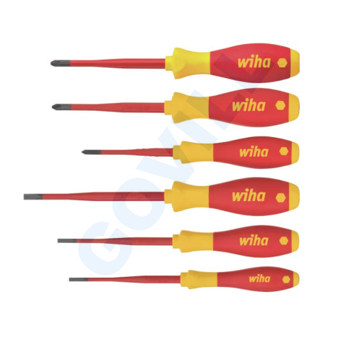 Wiha SoftFinish slimFix 1000 V szigetelt csavarhúzó készlet, lapos, Phillips 