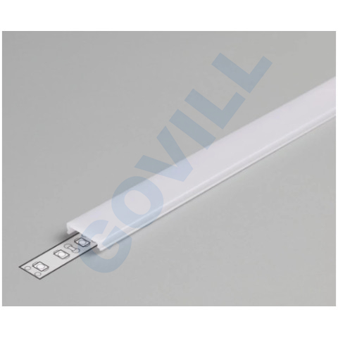 TOPMET 76330038 LED profil takaró Click, opál 2m/szál