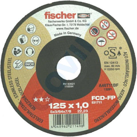 Fischer FCD-FP 125x1x0,22 vágótárcsa