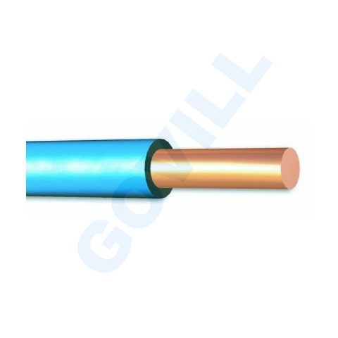MCu 1.5mm tömör erű rézvezeték, kék (H07V-U)