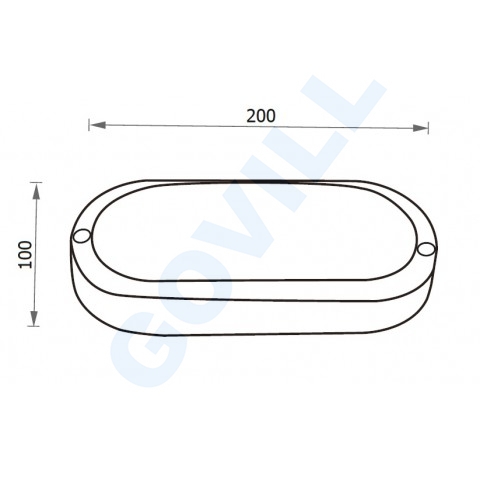 UltraTech Hajólámpa, ovál, 11W 950lm, 4000K, IP54