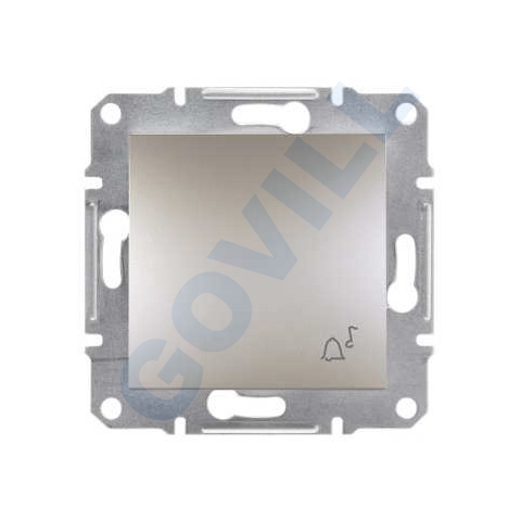 ASFORA Egypólusú nyomó, csengőjel, rugós bekötés, bronz