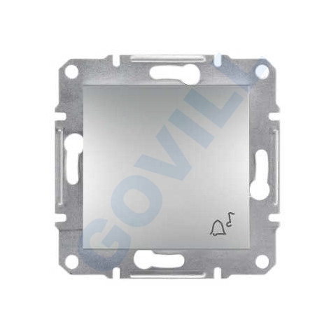 ASFORA Egypólusú nyomó, csengőjel, rugós bekötés, alumínium