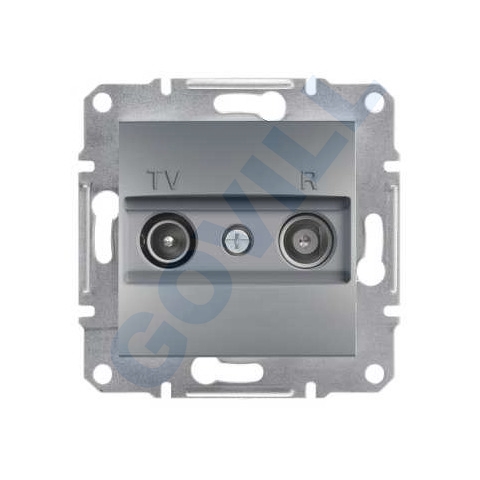 ASFORA TV/R aljzat, átmenő, 8 dB, acél 