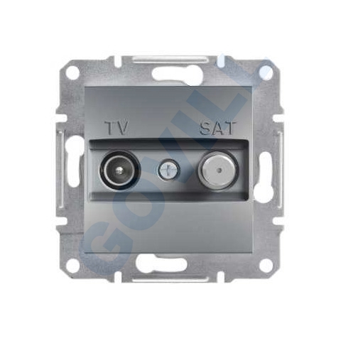 ASFORA TV/SAT aljzat, átmenő, 8 dB, acél 