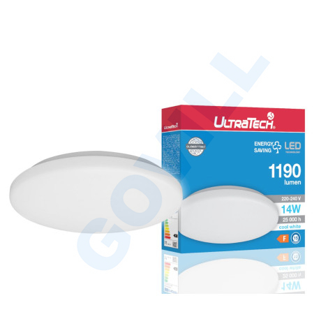 UltraTech LED mennyezeti lámpatest  14W 1190lm 4000K  IP20
