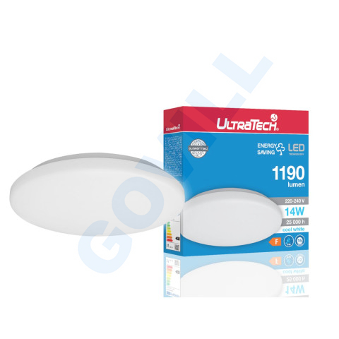 UltraTech LED mennyezeti lámpatest  14W 1190lm 4000K  IP44