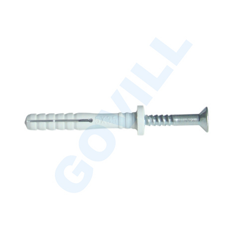 Tracon Beüthető tipli csavar, szürke M6 40mm