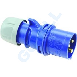 PCE ipari csatlakozó, dugvilla lengő, 16A, 3P, 230V, IP44, kék