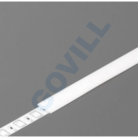 TOPMET 89000238 LED profil takaró, Slim, opál 