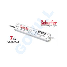 Scharfer LED tápegység 100W, 12V DC, 170-250V/AC, IP67 
