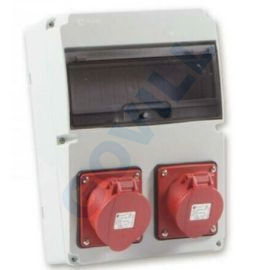Tp Electric Ipari doboz szerelt 220x300-1x(5P16A)+1x(5P32A) IP44