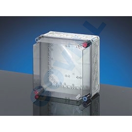 Hensel Mi0210 üres szekrény, átlátszó magasított tetővel 300x300x214mm