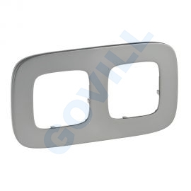 Legrand Valena Allure kettes keret, világos nikkel L755502