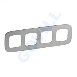 Legrand Valena Allure négyes keret, világos nikkel L755504