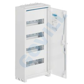 Hager Univers mezős előtét, falon kívüli, maszkolt, IP44, 48M, N+PE, II.év.oszt., 650x300x161mm