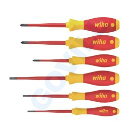 Wiha SoftFinish slimFix 1000 V szigetelt csavarhúzó készlet, lapos, Phillips 