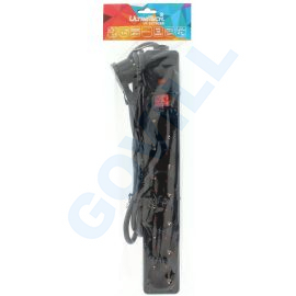 UltraTech elosztó túlfeszültség elleni védelemmel, kapcsolóval,6-os, 2m, 3x1,5mm2 H05VV-F vezeték