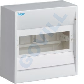 Hager GD 108N Gamma minielosztó IP30 8 modul, 180x182x82mm