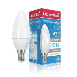 UltraTech LED gyertya izzó E14 5,4W +hull