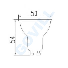 Ultratech LED spot GU10 4,2W 345Lm 4000K