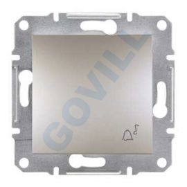 ASFORA Egypólusú nyomó, csengőjel, rugós bekötés, bronz