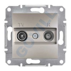 ASFORA TV/R aljzat, átmenő, 4 dB, bronz 