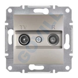 ASFORA TV/R aljzat, átmenő, 8 dB, bronz 