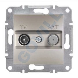 ASFORA TV/SAT aljzat, átmenő, 4 dB, bronz 