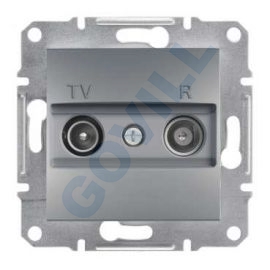 ASFORA TV/R aljzat, átmenő, 8 dB, acél 