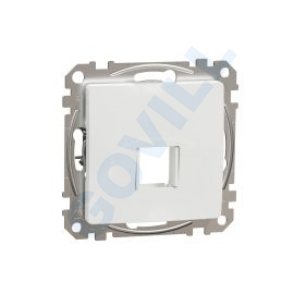 ÚJ SEDNA 1xRJ45 adapter, Keystone betétekhez, fehér