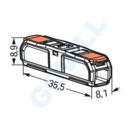 WAGO 221-2411 Compact vezeték összekötő 0,2 - 4mm2