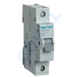 Hager Kismegszakító 1P, C-4A, 6kA, 1 Modul