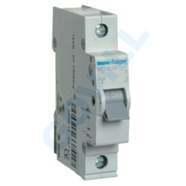 Hager Kismegszakító 1P 1A C-jelleg 400V AC 6kA/60898 1M MC