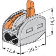 WAGO 222-412 Univerzális vezeték összekötő 2x0.08-4 mm2