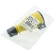 UltraTech lengődugalj UT-SO156Y fedéllel, gyermekvédelemmel, fekete-sárga IP54 16A/250V