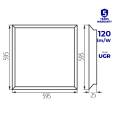 Kanlux LED panel tápegységgel BLINGO U34W 4080 60NW süllyeszthető 34W 4080lm IP20 fehér