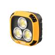 UltraTech elemlámpa tölthető Flood Light, 2000lm, 4fokozat+vörös