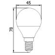 UltraTech LED gömb izzó E14 7,2W 806 lumen 4000K 240fok 25000óra