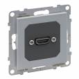 Legrand Suno elővezetékelt HDMI 1.4 típusú csatlakozóaljzat, 15 cm kábellel szállítva, alumínium Legrand Suno elővezetékelt HDMI 1.4 típusú csatlakozóaljzat, 15 cm kábellel szállítva, alumínium