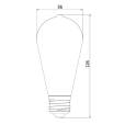 UltraTech LED ST56 E27 6,5W 806lm 4000K UltraTech LED ST56 E27 6,5W 806lm 4000K